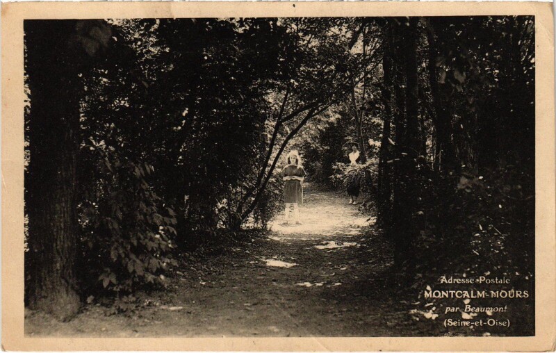 Carte postale ancienne Montcalm Mours par Beaumont à Mours