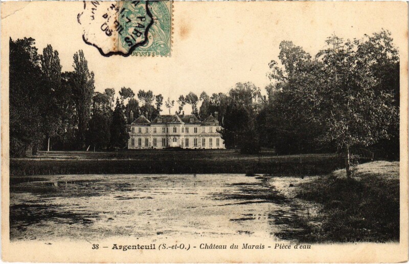 Carte postale ancienne Argenteuil Chateau du Marais à Argenteuil