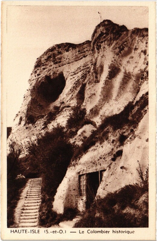 Carte postale ancienne Haute Isle Le Colombier historique à Haute-Isle