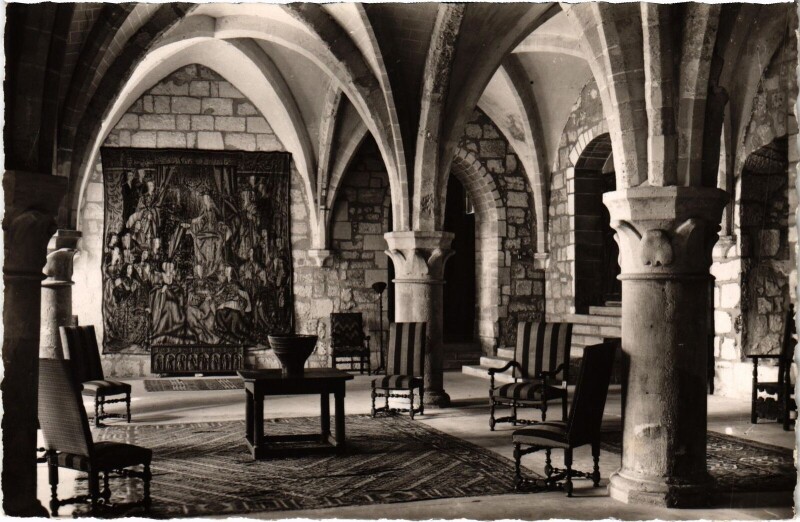 Carte postale ancienne Abbaye de Royaumont anciennes cuisines