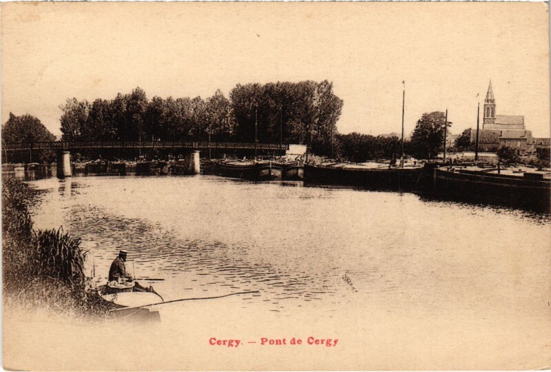 Carte postale ancienne Cergy Le Pont à Cergy