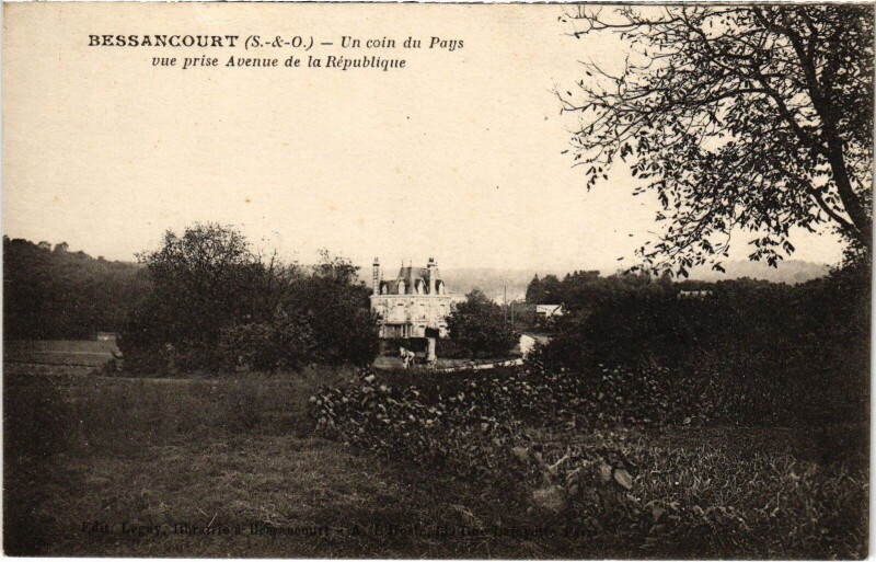 Carte postale ancienne Bessancourt un coin du pays à Bessancourt