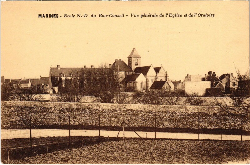 Carte postale ancienne Marines Ecole N.-D. du Bon Conseil à Marines