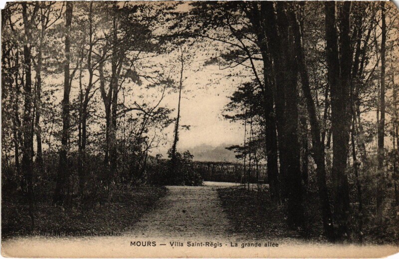 Carte postale ancienne Mours Villa Saint-Regis La grande allee à Mours