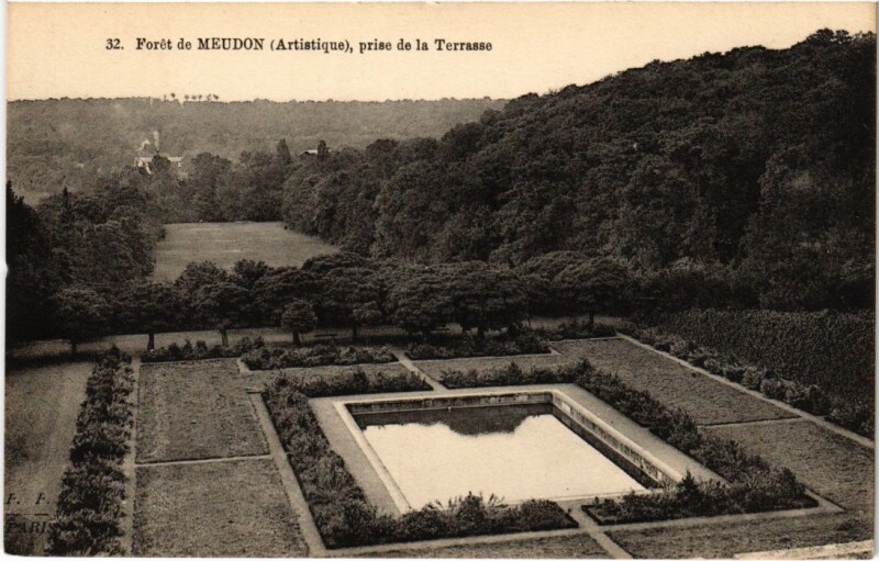 Carte postale ancienne Foret de Meudon prise de la Terrasse à Meudon