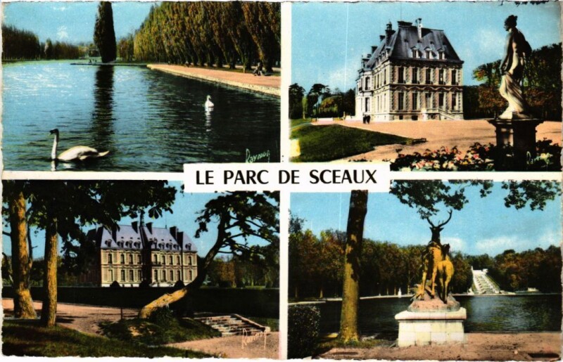 Carte postale ancienne Sceaux Le Parc - Scenes à Sceaux