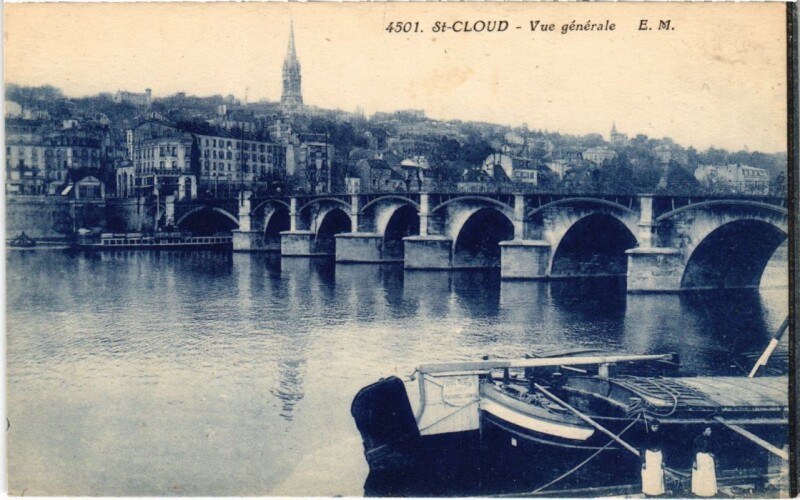 Carte postale ancienne Saint-Cloud Vue Generale à Saint-Cloud