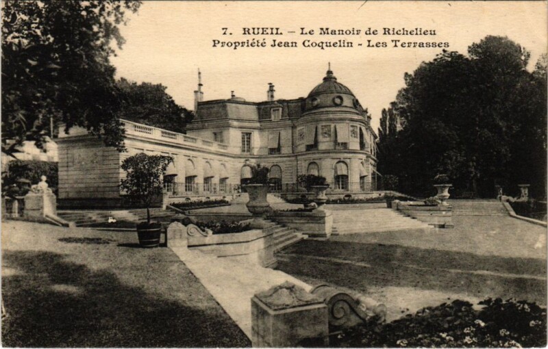 Carte postale ancienne Rueil-Malmaison Le Manoir de Richelieu - Les Terrasses à Rueil-Malmaison