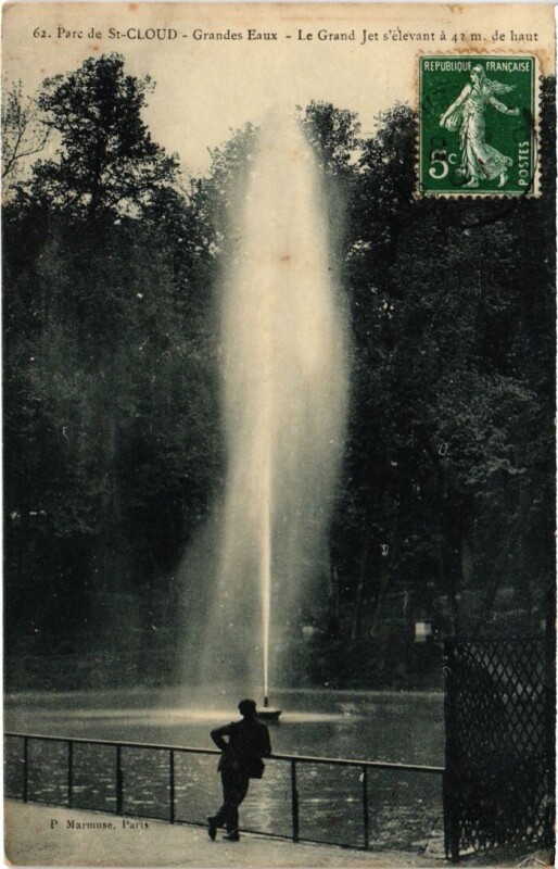 Carte postale ancienne Saint-Cloud Parc - Grandes Eaux à Saint-Cloud