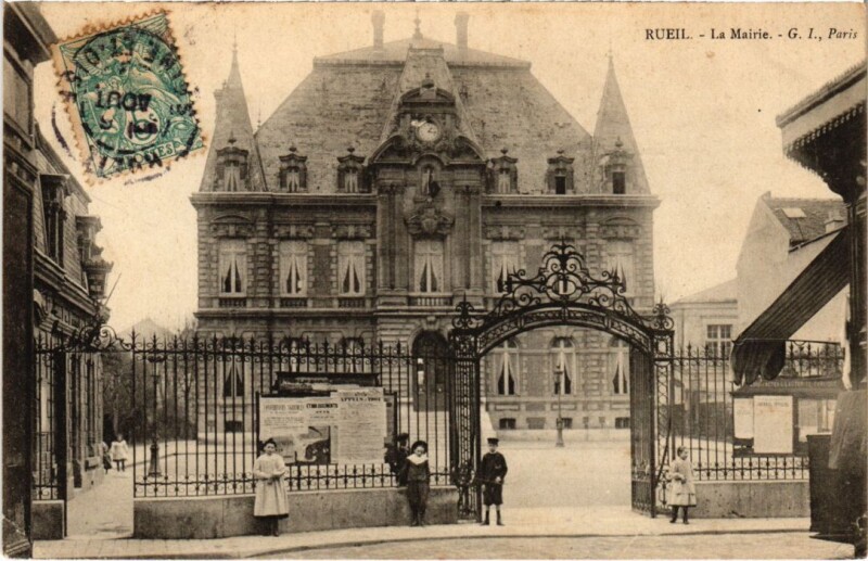 Carte postale ancienne Rueil-Malmaison Mairie à Rueil-Malmaison