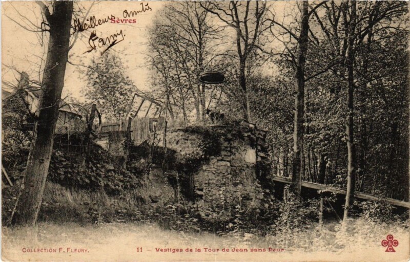 Carte postale ancienne Vestiges de la Tour de Jean sans Peur