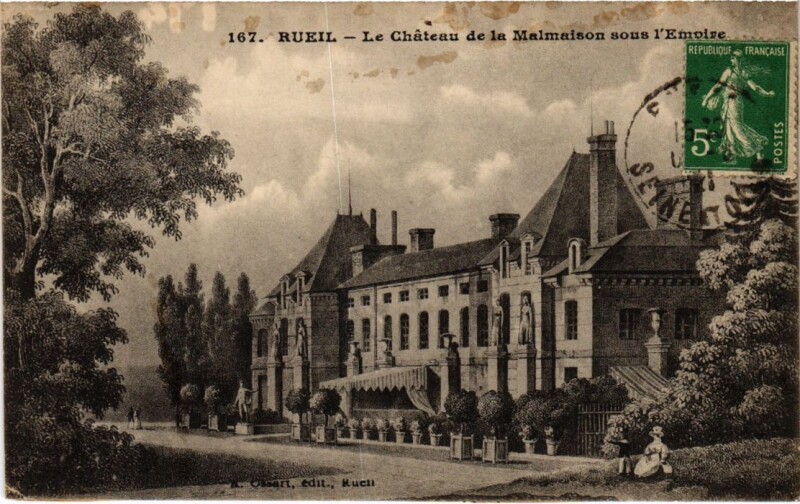 Carte postale ancienne Rueil-Malmaison Chateau de Malmaison sous l'Empire à Rueil-Malmaison