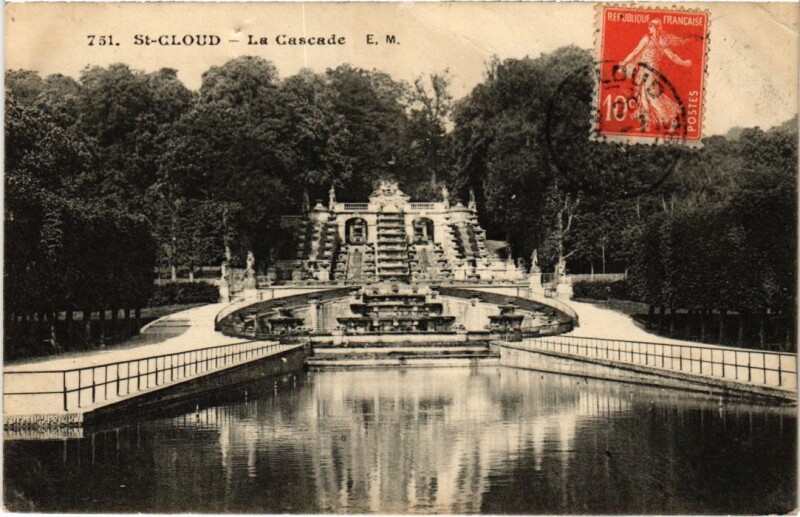 Carte postale ancienne Saint-Cloud La Cascade à Saint-Cloud