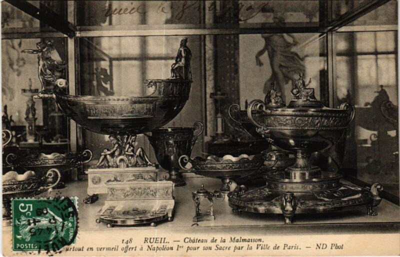 Carte postale ancienne Rueil-Malmaison Chateau de la Malmaison - Interieur à Rueil-Malmaison