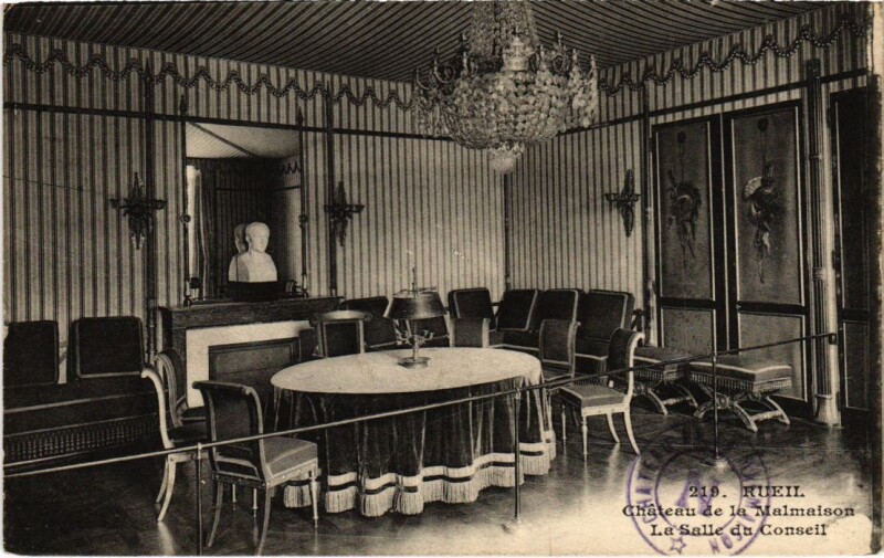 Carte postale ancienne Rueil-Malmaison Chateau de la Malmaison - Salle du Conseil à Rueil-Malmaison