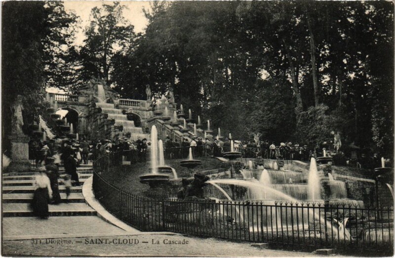 Carte postale ancienne Saint-Cloud La Cascade - Diogene à Saint-Cloud