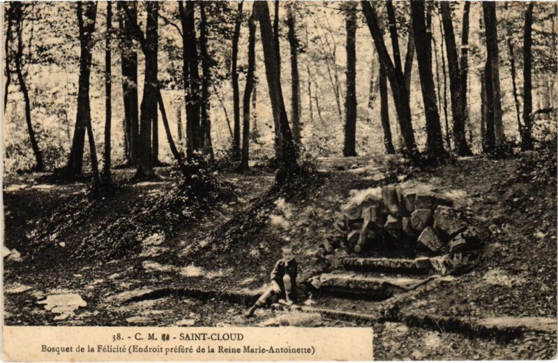 Carte postale ancienne Saint-Cloud Bosquet de la Felicite à Saint-Cloud