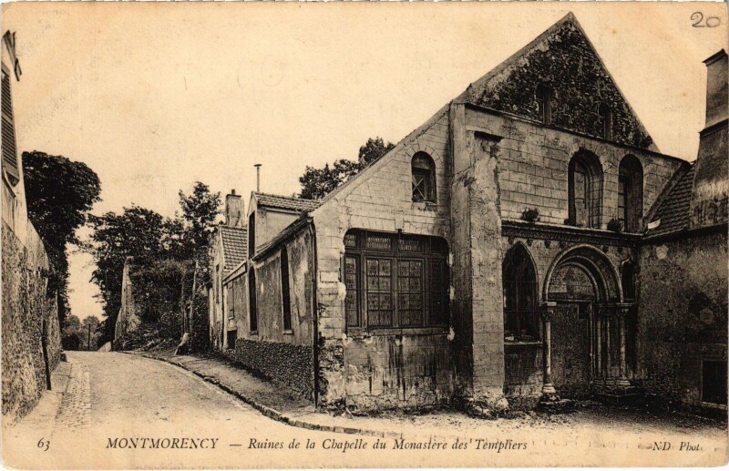 Carte postale ancienne Montmorency Ruines de la Chapelle du Monastere à Montmorency