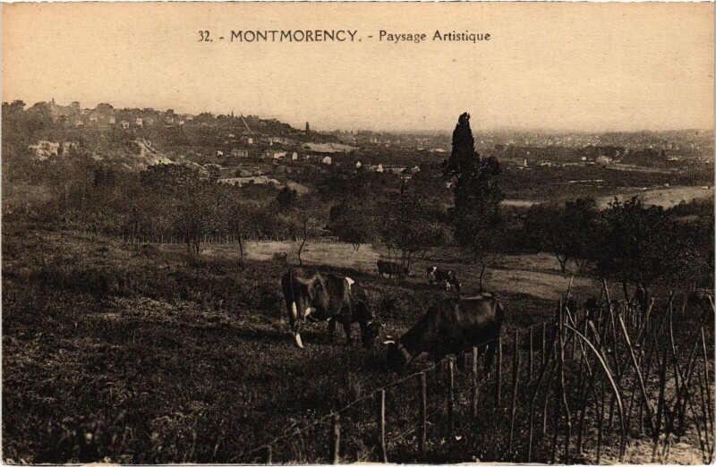 Carte postale ancienne Montmorency paysage Artistique à Montmorency