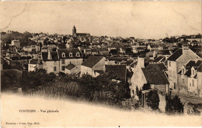 Carte postale ancienne Pontoise vue generale à Pontoise