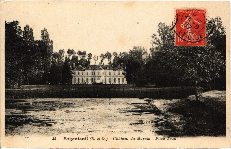 Carte postale ancienne Argenteuil Chateau du Marais à Argenteuil