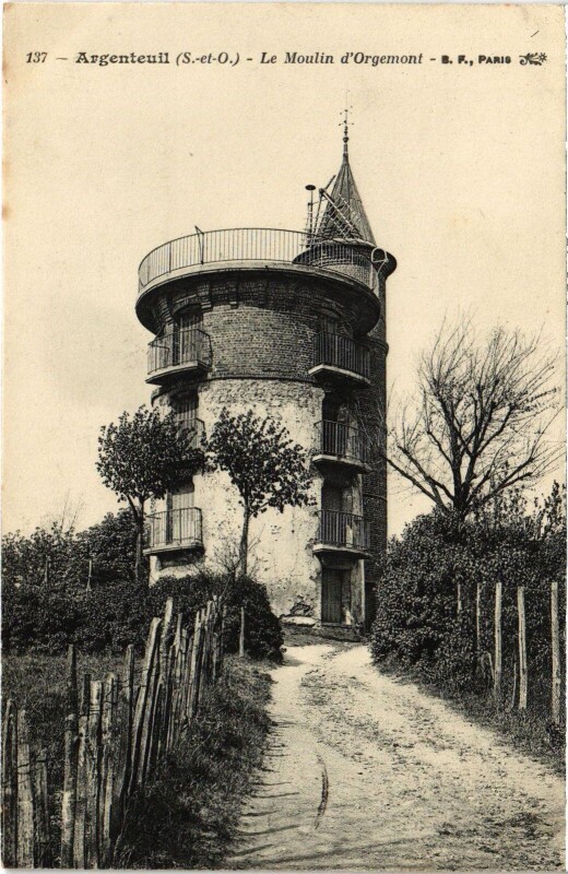 Carte postale ancienne Argenteuil Moulin d'Orgemont à Argenteuil