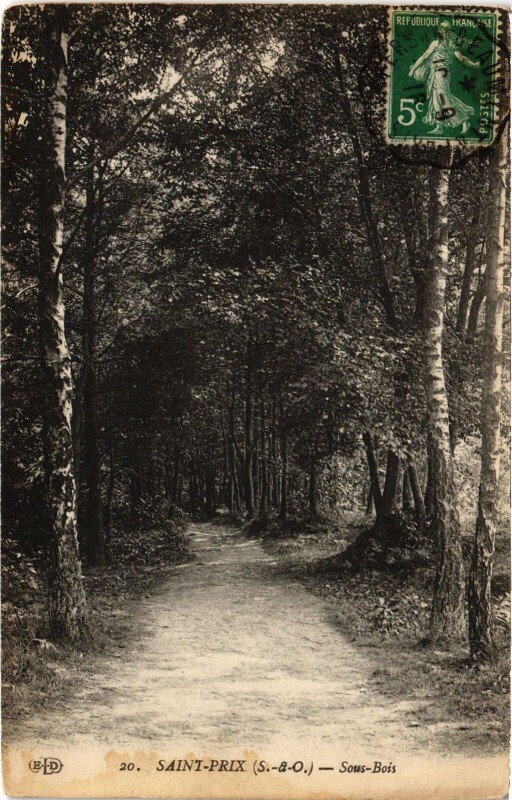 Carte postale ancienne St Prix Sous Bois