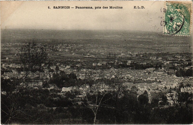 Carte postale ancienne Sannois panorama à Sannois