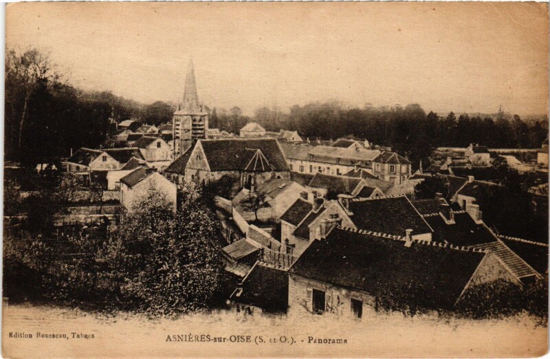 Carte postale ancienne Asnieres panorama