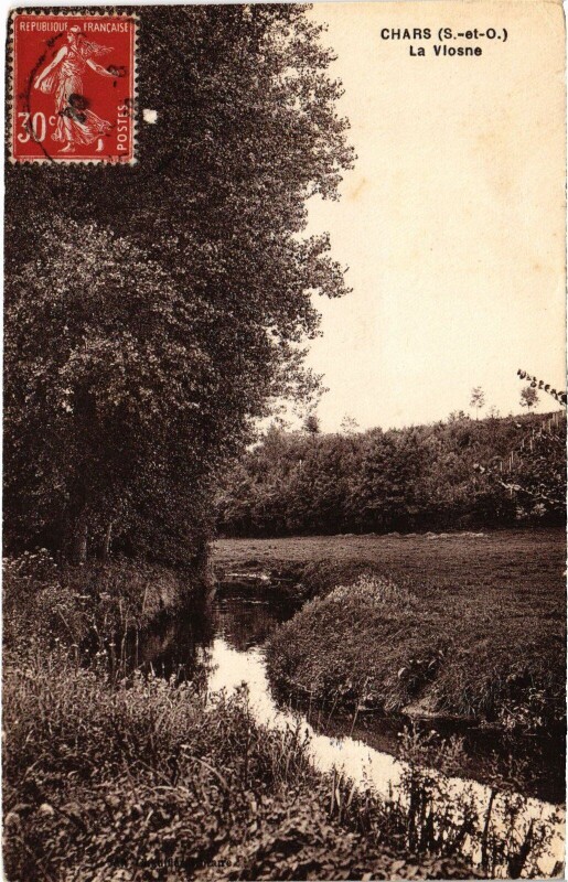 Carte postale ancienne Chars La Vlosne à Chars