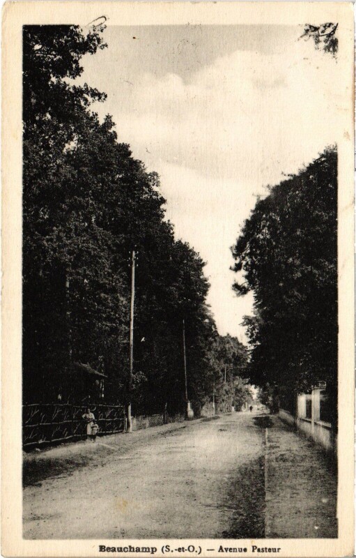 Carte postale ancienne Beauchamp Avenue Pasteur à Beauchamp