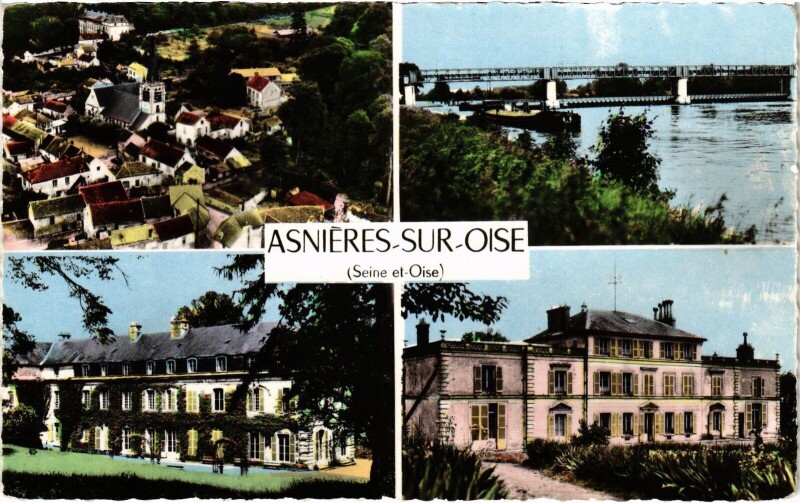 Carte postale ancienne Asnieres souvenir