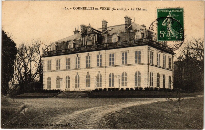 Carte postale ancienne Cormeilles en Vexin Le Chateau à Cormeilles-en-Vexin