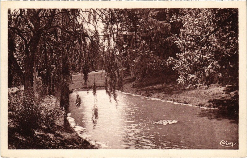 Carte postale ancienne Cormeilles en Vexin Parc du Chateau à Cormeilles-en-Vexin