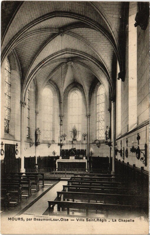 Carte postale ancienne Mours Villa Saint-Regis La Chapelle à Mours