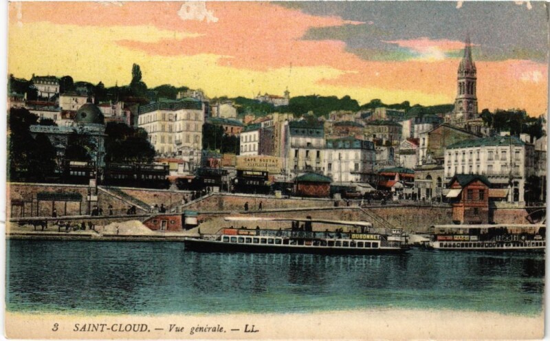 Carte postale ancienne Saint-Cloud Vue Generale à Saint-Cloud