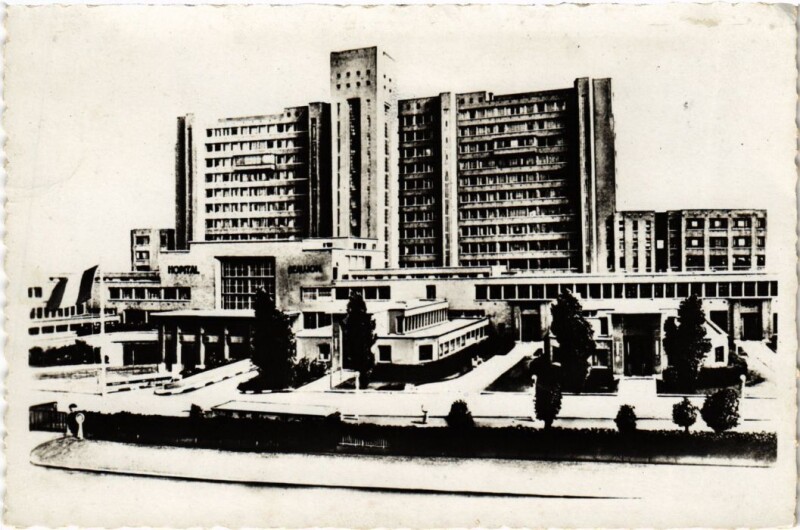 Carte postale ancienne Hôpital Beaujon à Clichy