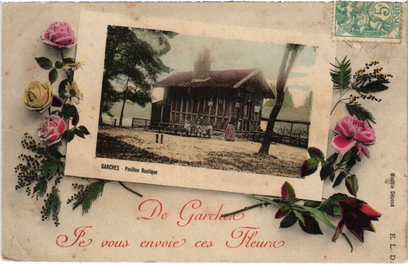 Carte postale ancienne Garches Pavillon Rustique à Garches