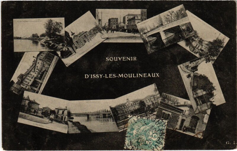 Carte postale ancienne Issy-les-Moulineaux Scenes à Issy-les-Moulineaux