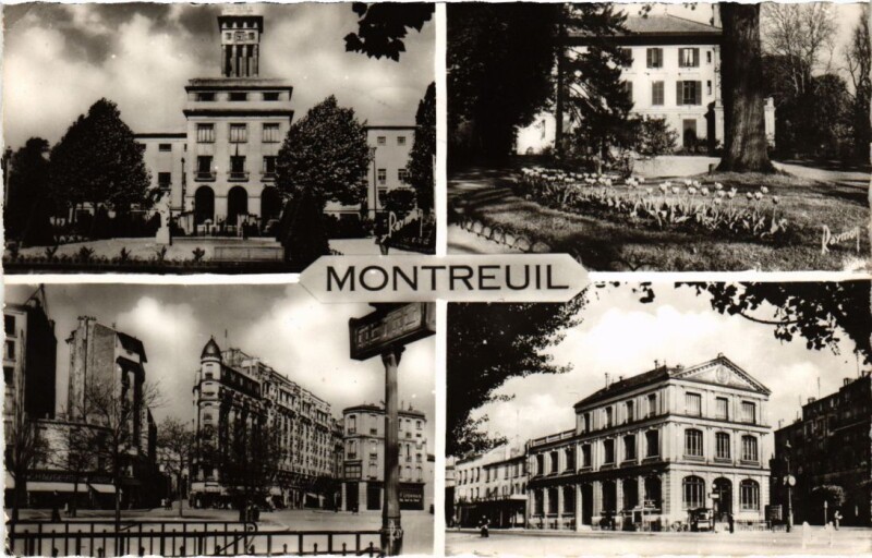 Carte postale ancienne Montreuil Scenes
