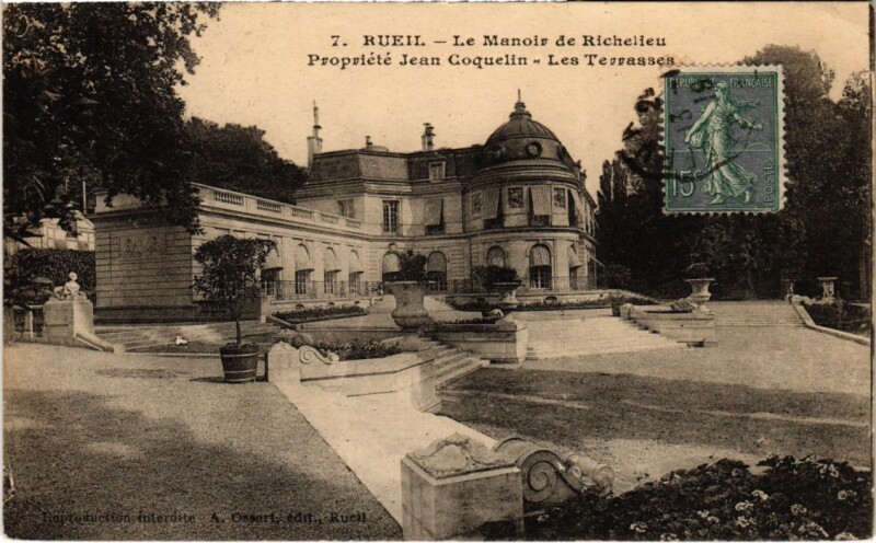 Carte postale ancienne Rueil-Malmaison Le Manoir de Richelieu - Les Terrasses à Rueil-Malmaison