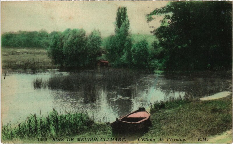 Carte postale ancienne Bois de Meudon-Clamart - L'Etang de l'Usine à Clamart