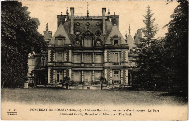 Carte postale ancienne Fontenay-aux-Roses Chateau Boucicaut - Le Parc à Fontenay-aux-Roses