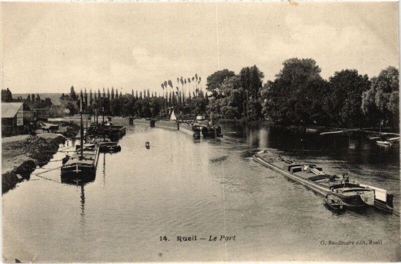 Carte postale ancienne Rueil-Malmaison Le Port à Rueil-Malmaison