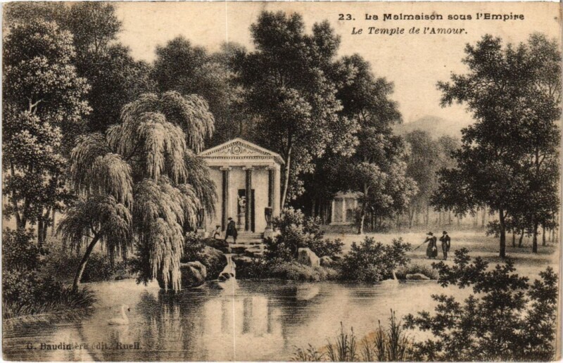 Carte postale ancienne Rueil-Malmaison La Malmaison sous l'Empire - Temple de l'Amour à Rueil-Malmaison