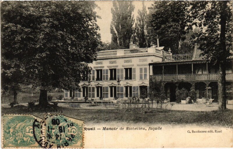 Carte postale ancienne Rueil-Malmaison Manoir de Richelieu - Facade à Rueil-Malmaison