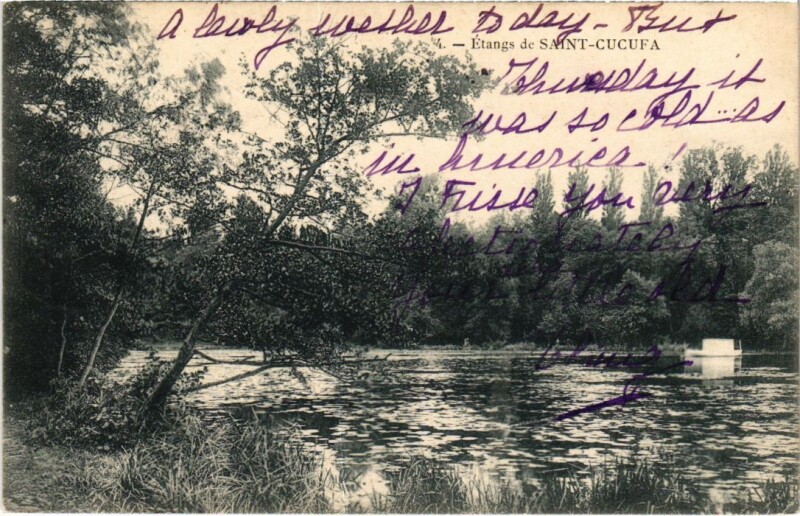 Carte postale ancienne Etangs de Saint-Cucufa
