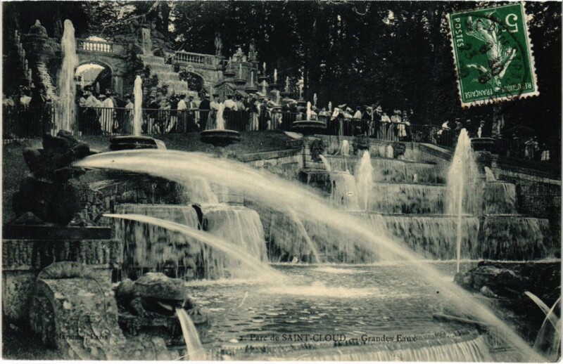Carte postale ancienne Saint-Cloud Parc - Grandes Eaux à Saint-Cloud
