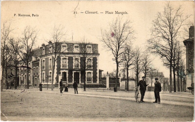 Carte postale ancienne Clamart Place Marquis à Clamart