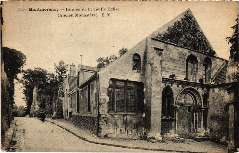 Carte postale ancienne Montmorency Ruines de la Vieille Eglise à Montmorency